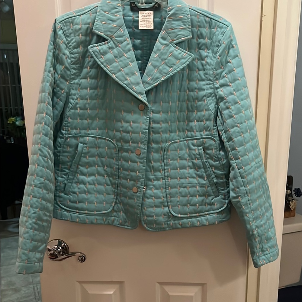 Harve Benard Teal Quilted Puffer Jacket